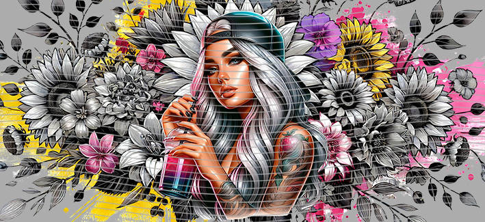 16oz Sunflower Girl-SU-556